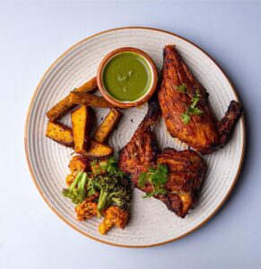 HOME 22 Tandoori Chicke With Spice Backed Sweet Sweet Potato