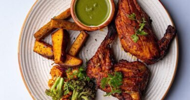Tandoori Chicke With Spice Backed Sweet Sweet Potato