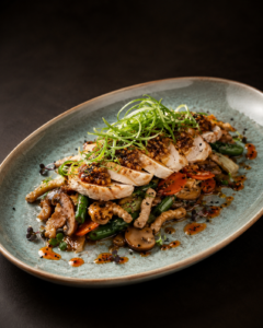 HOME 22 grilled chicken and vegetable stir fry