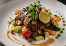 grilled chicken with roasted vegetables