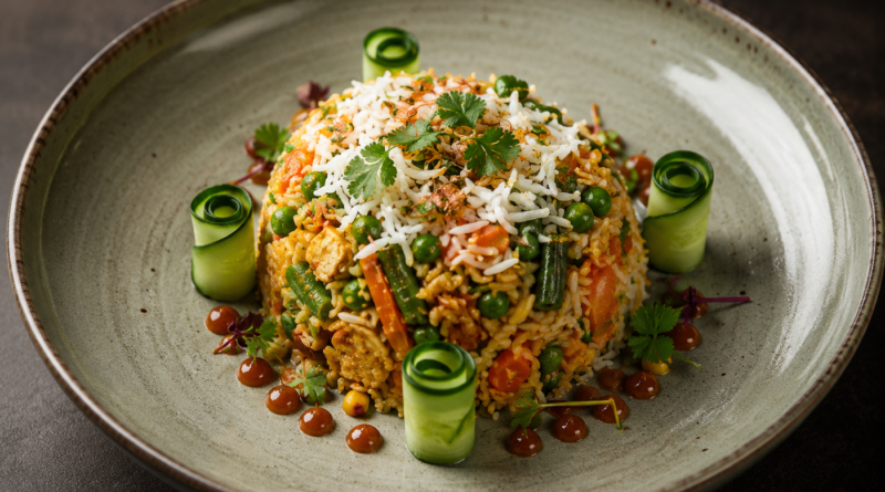 WOK-TOSSED TOFU WITH ASIAN GREEN VEGETABLES: CHEF RAVINDRA RAWAT'S TAKE ON CONTEMPORARY CULINARY CRAFT: Part-15 1 veg tehari pulao